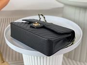	 Bagsaaa Chanel Chevron Flap Bag Caviar Leather Black - 25cm - 5