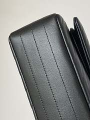 	 Bagsaaa Chanel Chevron Flap Bag Lambskin Leather All Black - 25cm - 2