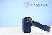 Bagsaaa Fendi Baguette Blue Selleria bag with oversize topstitching  - 5