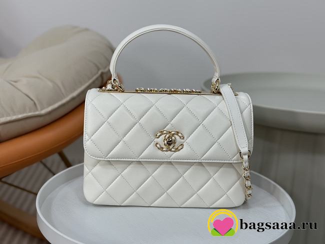 Bagsaaa Chanel Trendy CC White Bag - 25cm - 1
