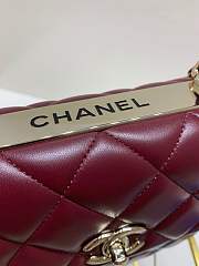 Bagsaaa Chanel Trendy CC Burgundy Gold Hardware 25cm - 4