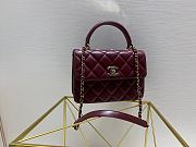 Bagsaaa Chanel Trendy CC Burgundy Gold Hardware 25cm - 5