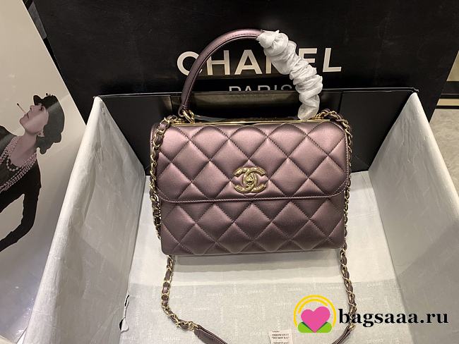 	 Bagsaaa Chanel Trendy CC Purple - 1