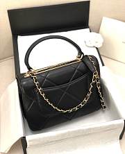 Bagsaaa Chanel Trendy CC Large Quilting Black Leather Gold Hardware 25cm - 6