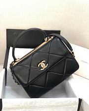 Bagsaaa Chanel Trendy CC Large Quilting Black Leather Gold Hardware 25cm - 5
