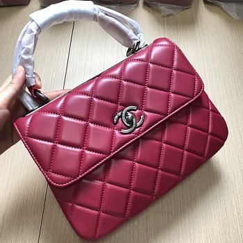 Bagsaaa Chanel Trendy CC Hot Pink Silver Hardware 25cm