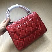 	 Bagsaaa Chanel Trendy CC Red Silver Hardware 25cm - 4