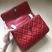 	 Bagsaaa Chanel Trendy CC Red Silver Hardware 25cm - 2