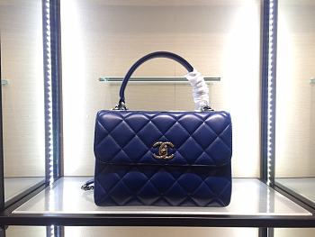 Bagsaaa Chanel Trendy CC Blue Gold Hardware 25cm