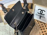Chanel Black Large Trendy CC Lambskin Leather Flap Bag - 4
