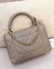Bagsaaa Chanel Trendy CC Large Quilting Grey Leather Gold - 3