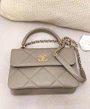 Bagsaaa Chanel Trendy CC Large Quilting Grey Leather Gold - 2