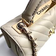 	 Bagsaaa Chanel Trendy CC Chevron Grey Leather - 3