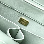 	 Bagsaaa Chanel Trendy CC Chevron Green Leather - 4