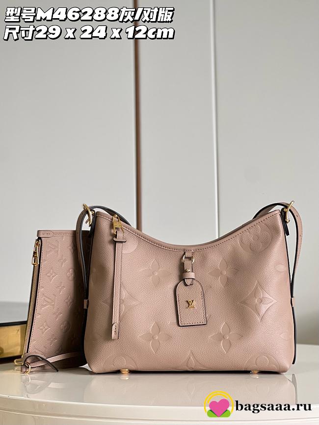 	 Bagsaaa Louis Vuitton Carryall PM bag Taupe - 1