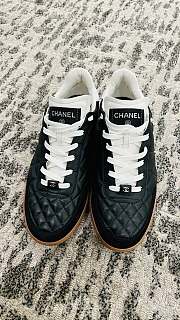 Bagsaaa Chanel Lambskin Black Sneakers - 1