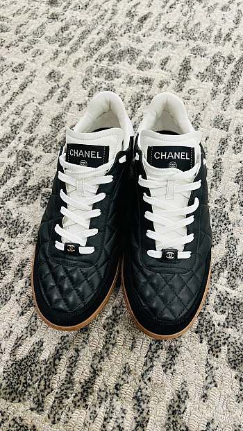 Bagsaaa Chanel Lambskin Black Sneakers