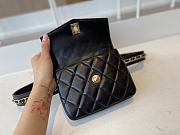 Bagsaaa Chanel Vintage Waist Bag Black Lambskin - 18*11*5cm - 6