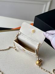 Bagsaaa Chanel Mini Belt Bag White Lambskin - 12x3x9cm - 5