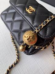 	 Bagsaaa Chanel Mini Belt Bag Black Lambskin - 12x3x9cm - 5
