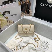	 Bagsaaa Chanel Belt Bag Beige Lambskin - 13.5x9x4cm - 5