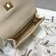 	 Bagsaaa Chanel Belt Bag Beige Lambskin - 13.5x9x4cm - 4