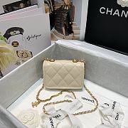 	 Bagsaaa Chanel Belt Bag Beige Lambskin - 13.5x9x4cm - 3