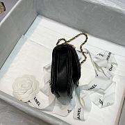 	 Bagsaaa Chanel Belt Bag Black Lambskin - 13.5x9x4cm - 6