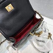 	 Bagsaaa Chanel Belt Bag Black Lambskin - 13.5x9x4cm - 2