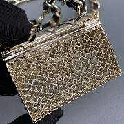 Bagsaaa Chanel Belt bag gold metal - 6.2x2.7x4.7cm - 4
