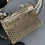 Bagsaaa Chanel Tiny Belt bag gold metal pearl chain - 6.2x2.7x4.7cm - 4