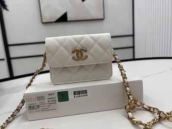 	 Bagsaaa Chanel Belt Bag 24k White