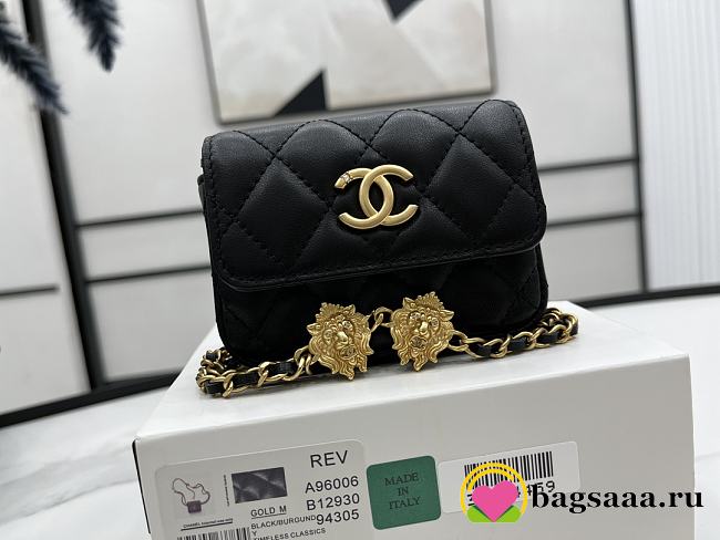 Bagsaaa Chanel Belt Bag A96006 Black 9cm - 1