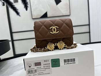 	 Bagsaaa Chanel Belt Bag A96006 Brown 9cm
