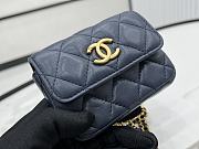 Bagsaaa Chanel Belt Bag A96006 Dark Blue 9cm - 4