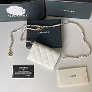 Bagsaaa Chanel Flap Belt Bag White Caviar - 11 ×2 ×7.5cm - 5