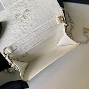 Bagsaaa Chanel Flap Belt Bag White Caviar - 11 ×2 ×7.5cm - 6