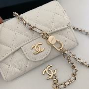 Bagsaaa Chanel Flap Belt Bag White Caviar - 11 ×2 ×7.5cm - 3
