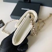 Bagsaaa Chanel Flap Belt Bag White Caviar - 11 ×2 ×7.5cm - 2