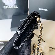 	 Bagsaaa Chanel Flap Belt Bag Black Caviar - 11 ×2 ×7.5cm - 5