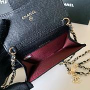 	 Bagsaaa Chanel Flap Belt Bag Black Caviar - 11 ×2 ×7.5cm - 4