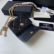 Bagsaaa Chanel Belt Bag Black CC Logo 12.5x9cm - 3