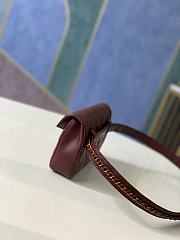 	 Bagsaa Chanel Belt bag Burgundy 18*3.5*12cm - 5