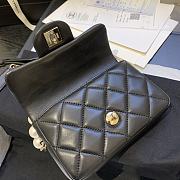 Bagsaaa Chanel Classic Belt Bag With Pearl Chain Black - 18cm - 3