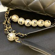 Bagsaaa Chanel Classic Belt Bag With Pearl Chain Black - 18cm - 2