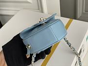 Bagsaaa Chanel Heart Belt Bag Blue - 11x8.5x5.5cm - 6