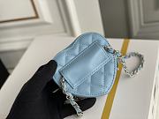 Bagsaaa Chanel Heart Belt Bag Blue - 11x8.5x5.5cm - 4