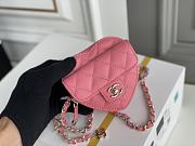	 Bagsaaa Chanel Heart Belt Bag Pink - 11x8.5x5.5cm - 5