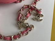 	 Bagsaaa Chanel Heart Belt Bag Pink - 11x8.5x5.5cm - 4