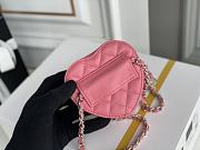 	 Bagsaaa Chanel Heart Belt Bag Pink - 11x8.5x5.5cm - 2
